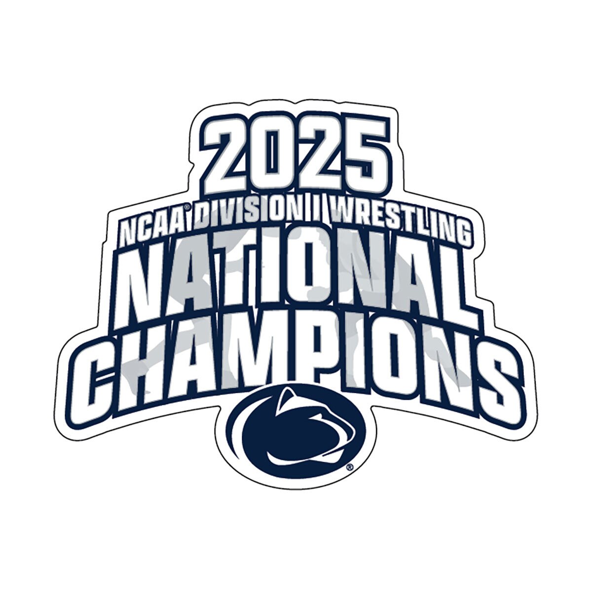 rugged sticker 2025 NCAA Division I Wrestling National Champions Penn State